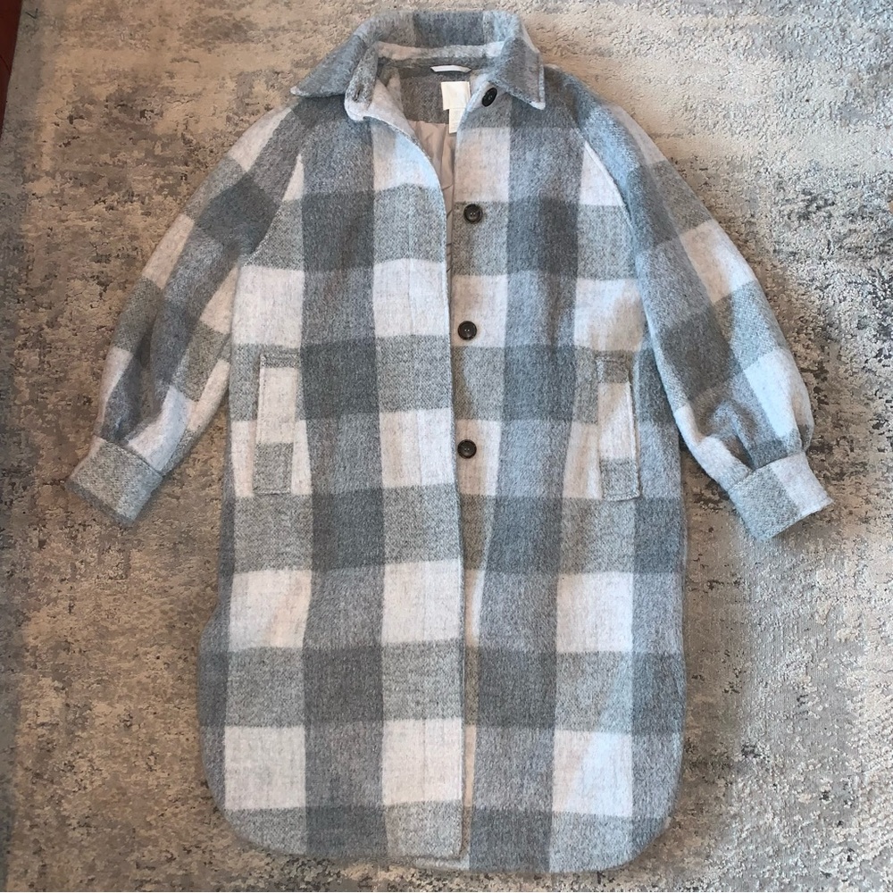H&M oversized long Shacket size Small
